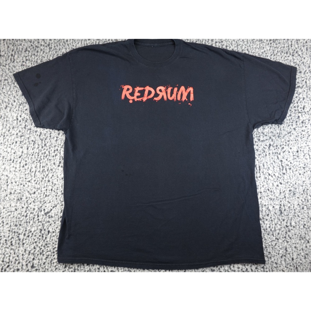Unbranded REDRUM Graphic T-Shirt Mens 2XL Black Horror Movie Style Tee